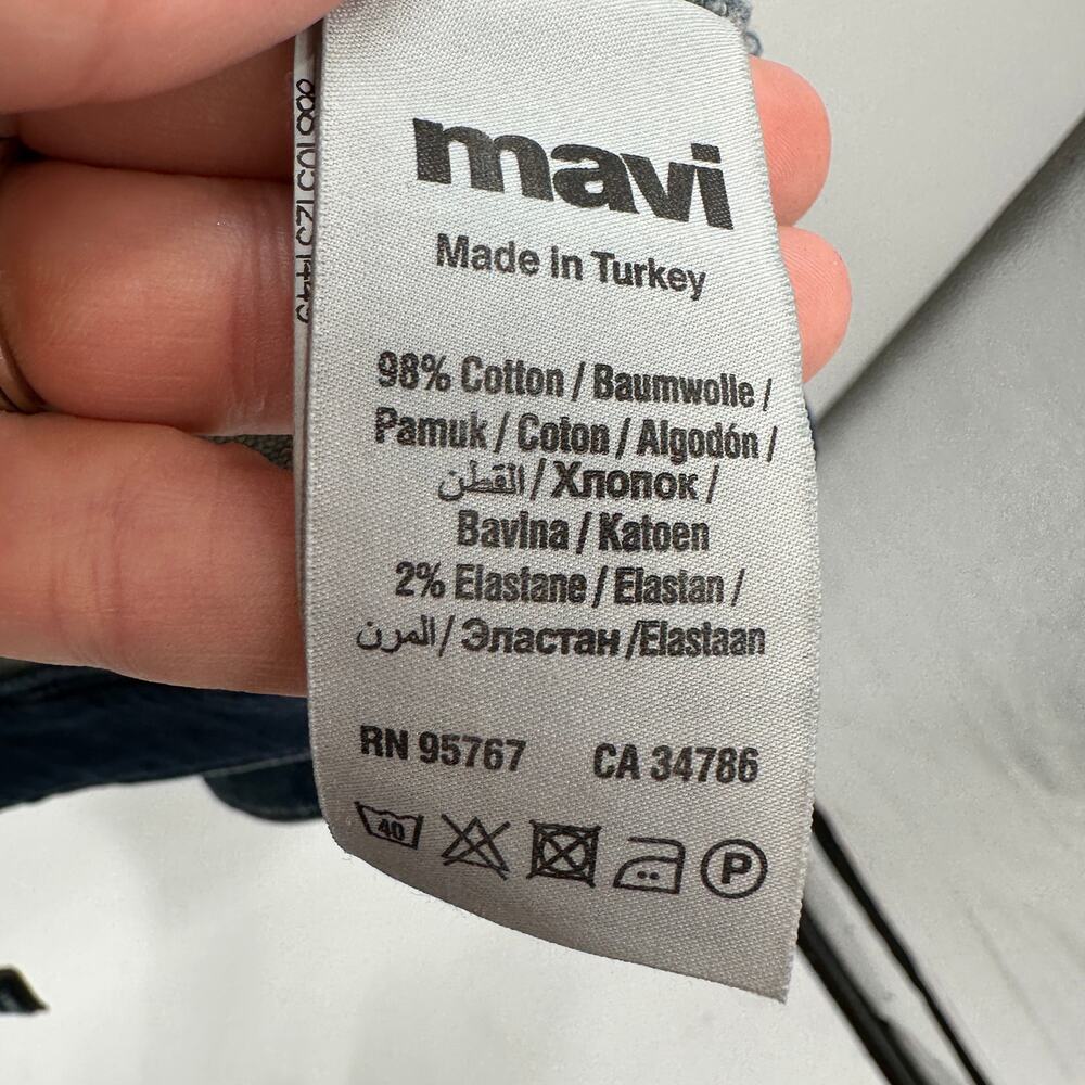 MAVI Janet Asymmetrical Full Zip Moto Denim Jacket // S - Picture 10 of 11